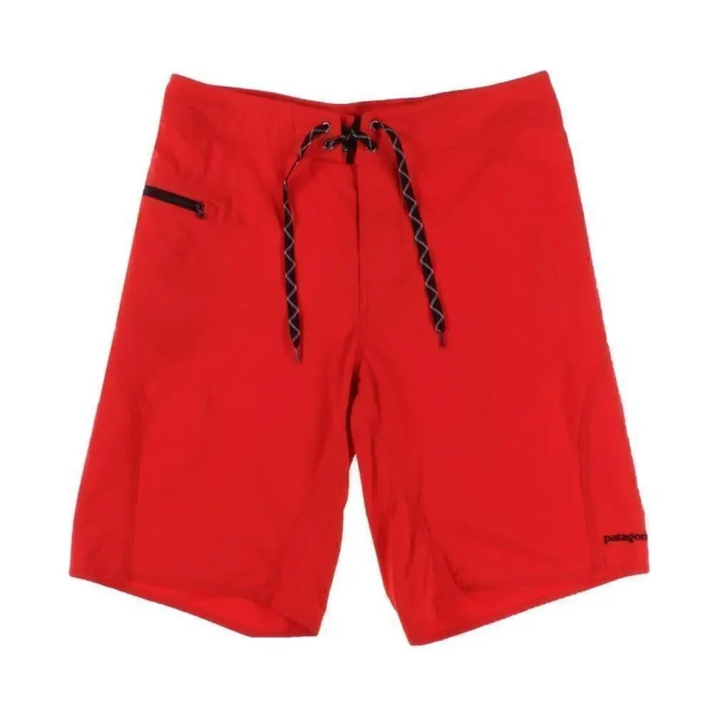 Patagonia Board Shorts Swim Trunks Size 36 Red Surf Beach